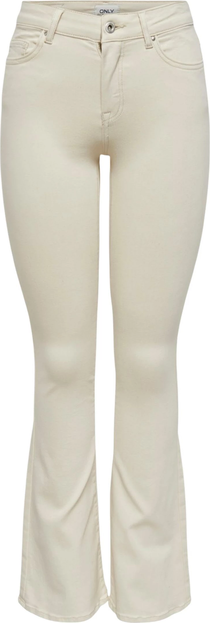 Xhinse për femra Only ONLBLUSH LIFE MID FLARED 15230778, krem (Sour Cream) [Madhësia: XL/32]