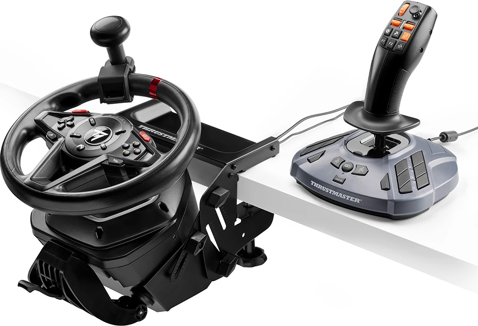Joystick gaming Thrustmaster SimTask FarmStick për PC, e zezë/gri