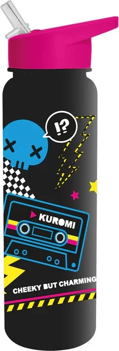 Shishe pije plastike Pyramid Kuromi "Punk Vibes" 500 ml, e zezë/rozë