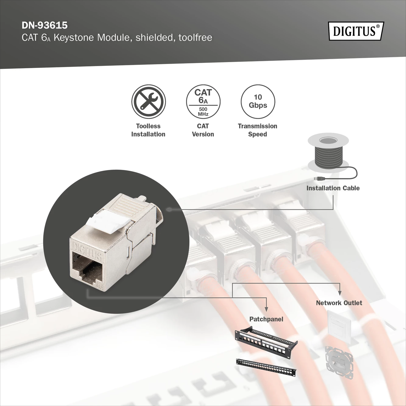 Keystone Module Cat 6A Shielded