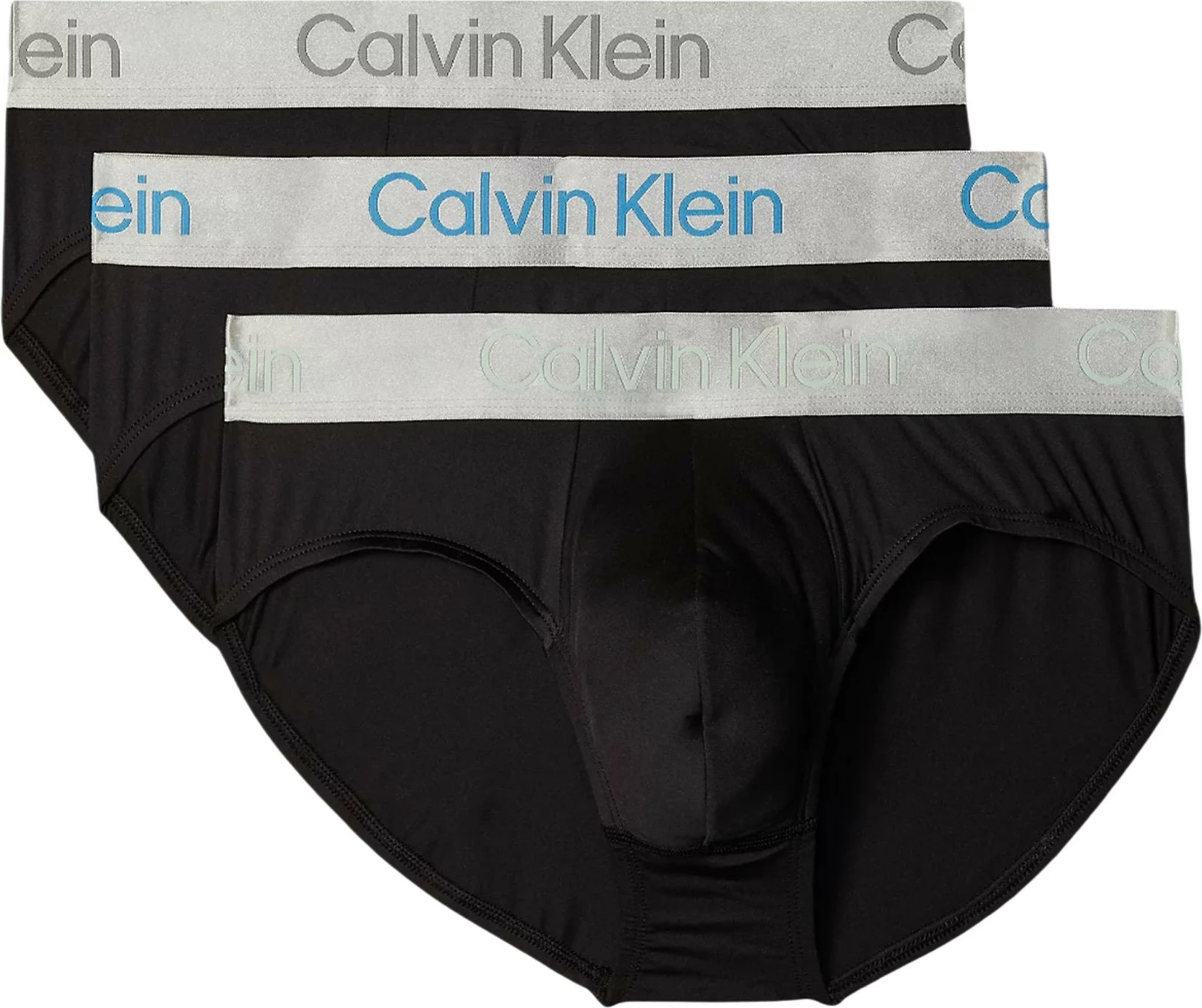 Të brendshme për meshkuj Calvin Klein Underwear Hip Brief 3PK LV00NB4122, të zeza/bardha