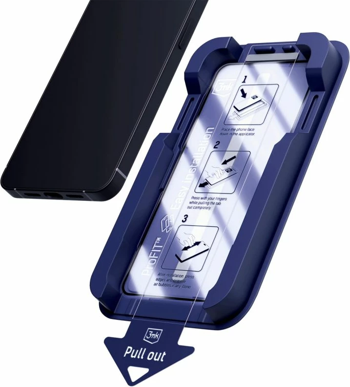 Mbrojtës ekrani tempered glass 3mk HardGlass Max për iPhone 14 Pro