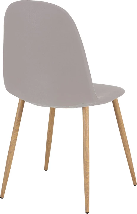 Karrige ngrënieje Bella, set prej 4 copash, material stof, këmbë metalike ngjyrë natyrale, 43.5x52x89cm