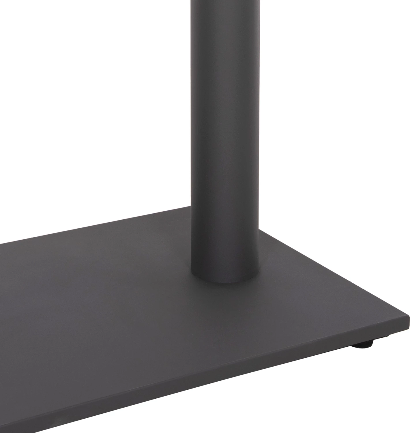 Bazë për tavolinë bar, dy këmbë, metal, ngjyrë gri, 80x40x108 cm