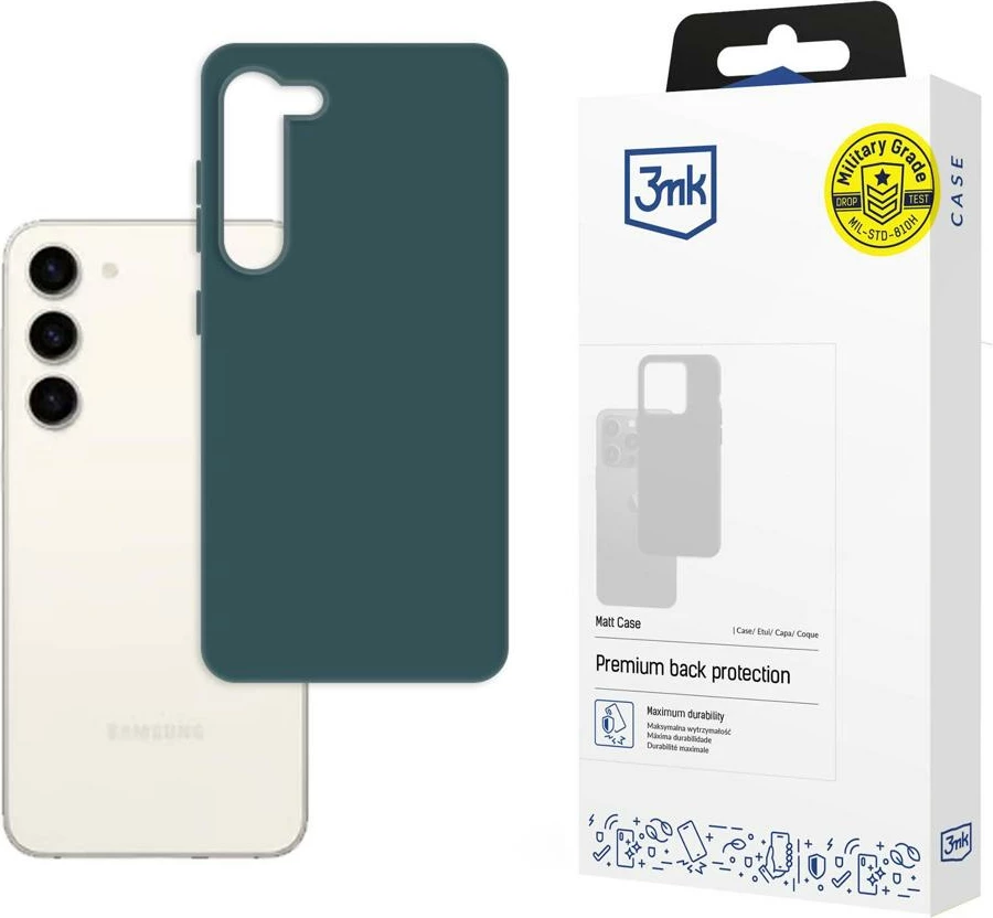 Mbështjellës 3mk Matt Case për Samsung Galaxy S23, TPU, Jeshile