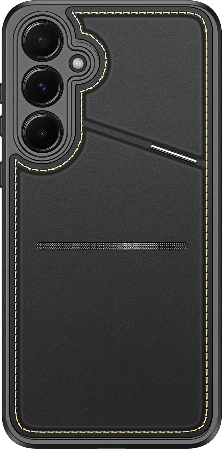 Mbështjellës Dux Ducis Rafi II për Samsung Galaxy S25+, me stand dhe portofol, i zi