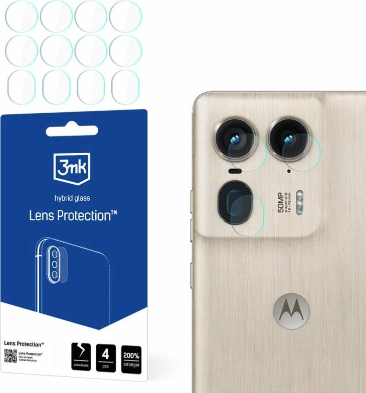 Mbrojtës xhami për kamerë 3mk Protection Lens Protection Hybrid për Motorola Moto Edge 50 Ultra