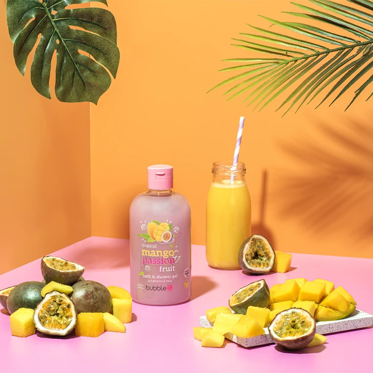 Bubble T Mango &amp; Passion Fruit Smoothie Bath &amp; Shower Gel 500ml