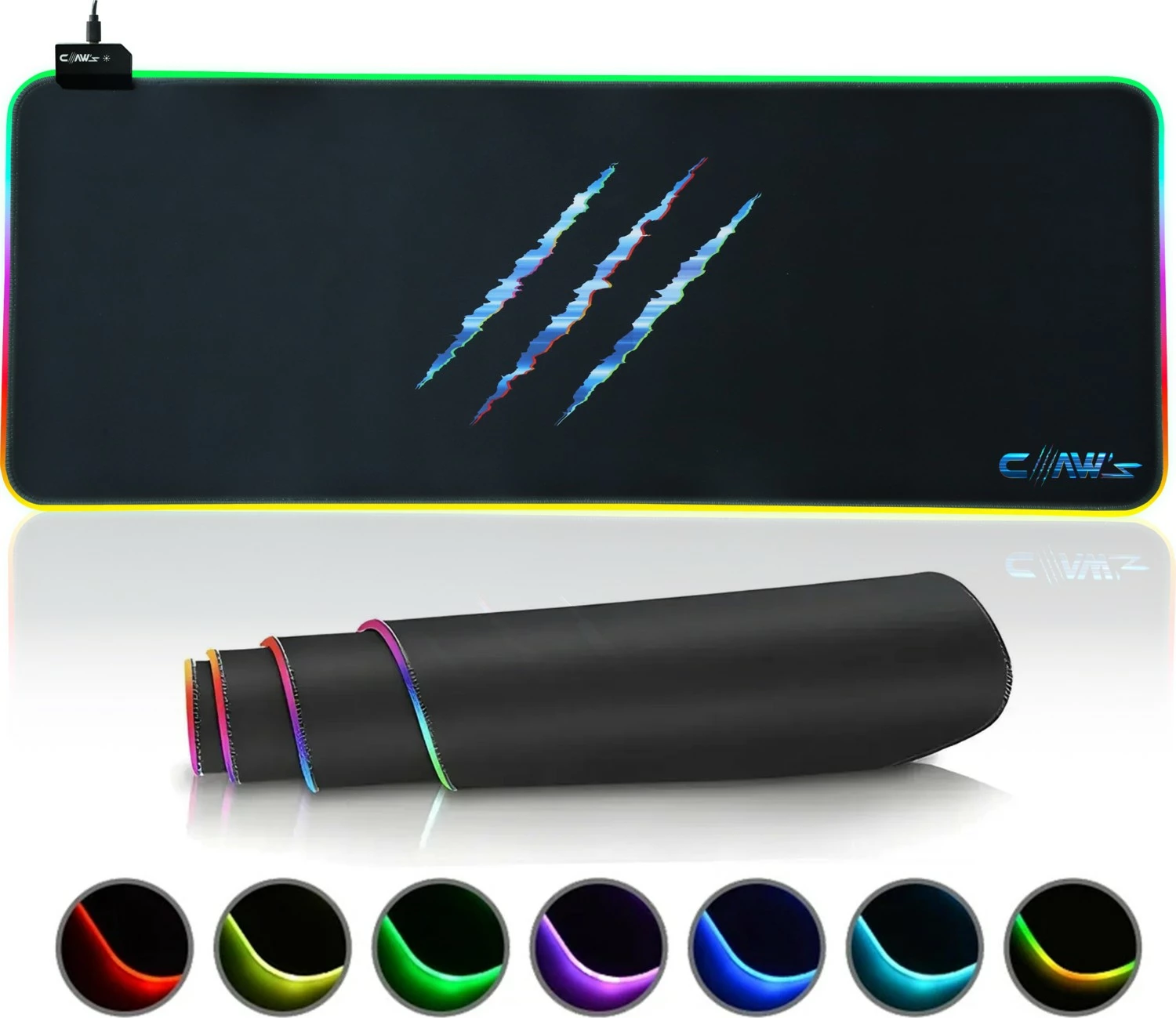 Mousepad Claw's Raptor 80X30CM, e zezë