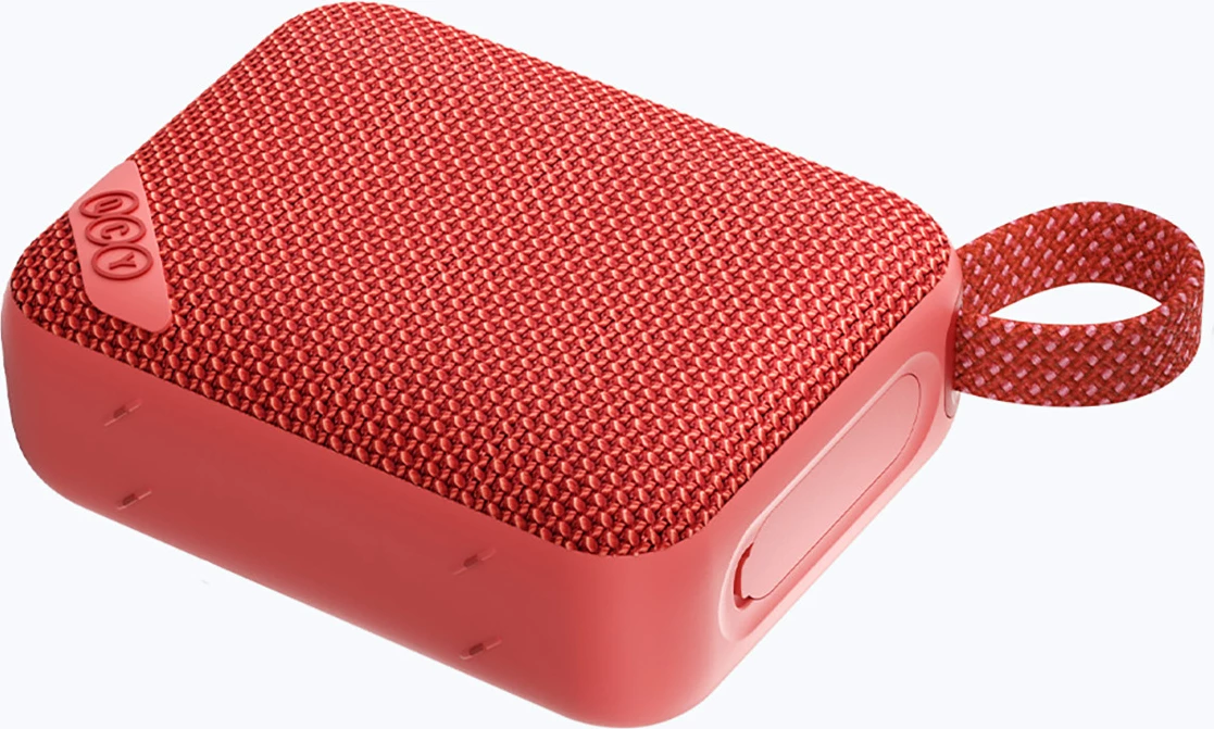 Altoparlant Bluetooth QCY SP2, 5 W, Bluetooth 5.3, IP67, RGB, TWS Stereo, microSD, 1000 mAh, i kuq