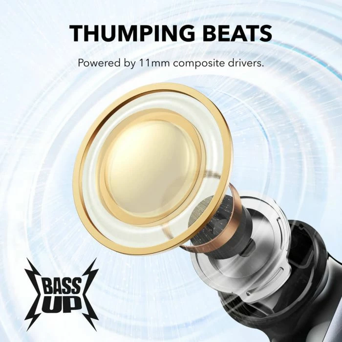 Kufje wireless ANKER Soundcore P40i ANC 60h Bluetooth 5.3 IPX5, të bardha, me kutizë karikimi