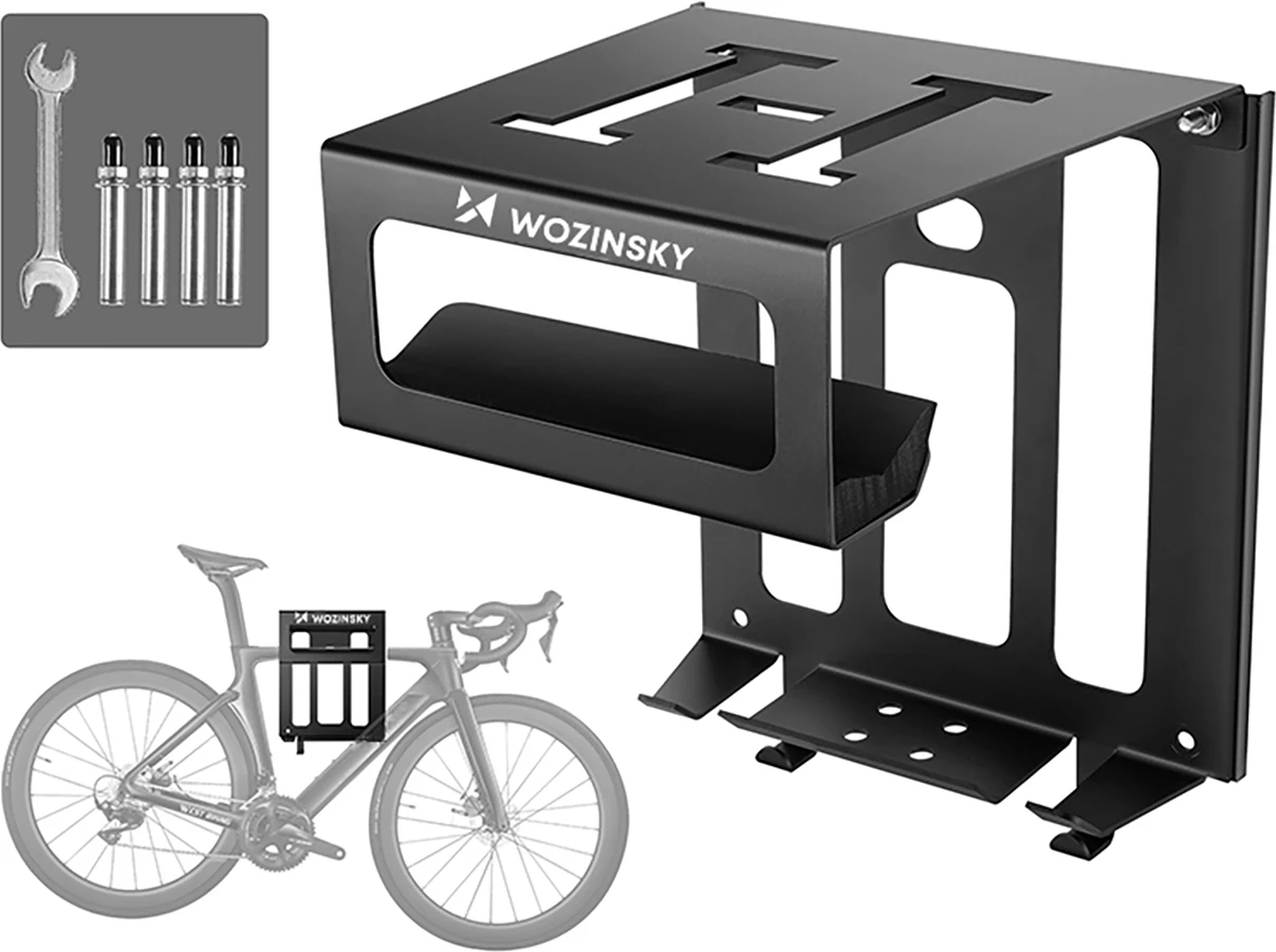 mbajtëse muri për biçikletë Wozinsky WSW-01S, deri 25 kg, me komplet montimi, e zezë