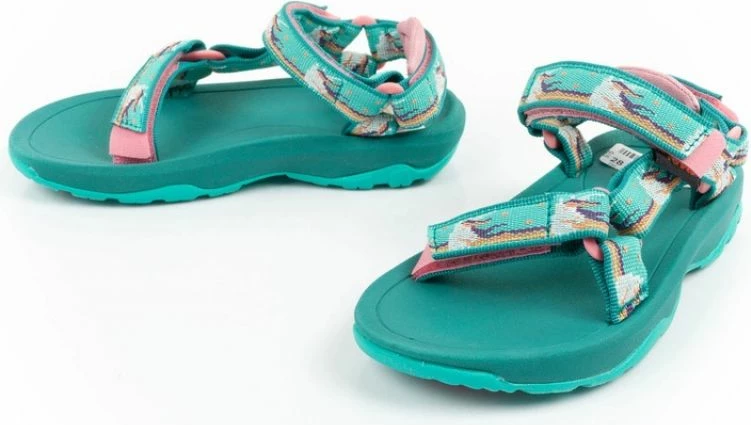 Sandale për fëmijë Teva, të gjelbra