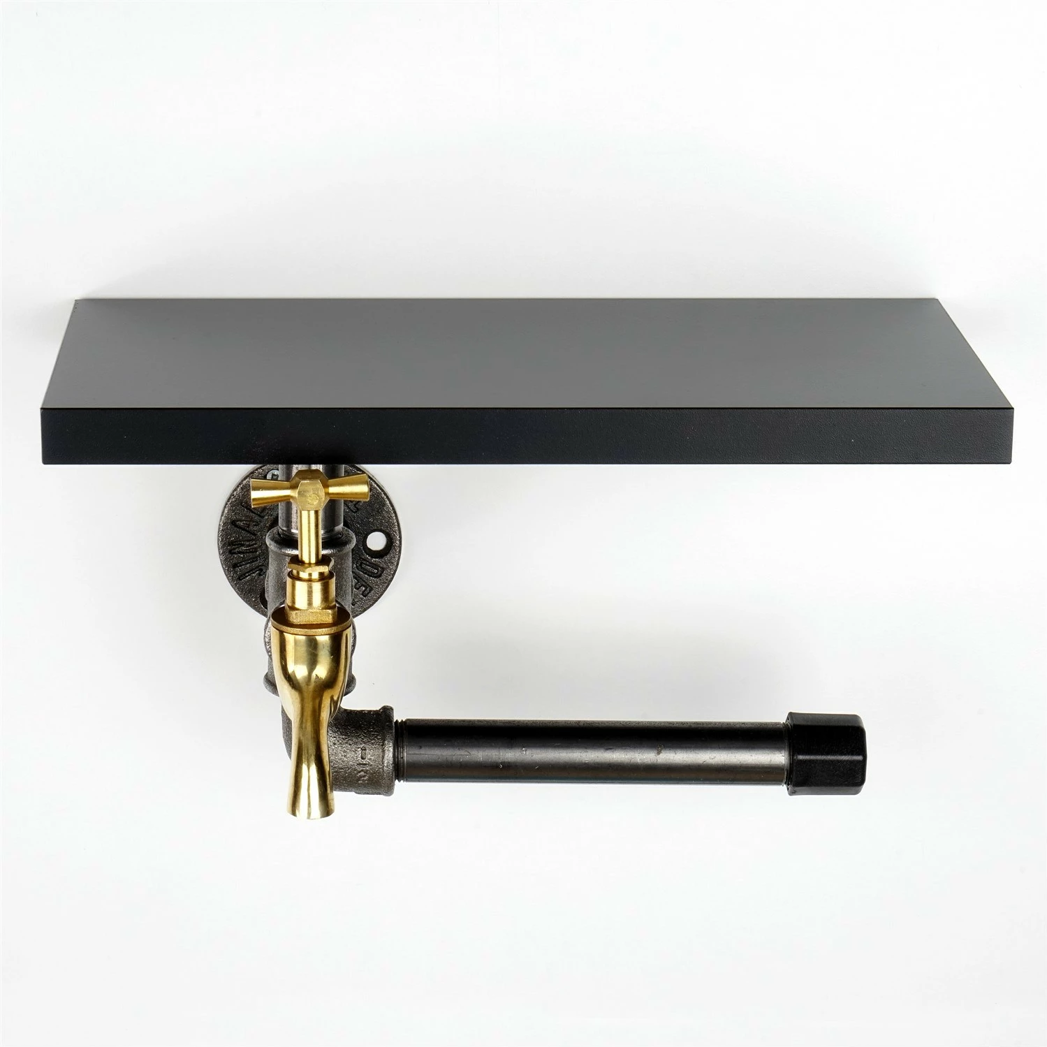 Mbajtës letre tualeti industrial, ngjyrë e zezë dhe argjend, Skye Decor, Boruraf240