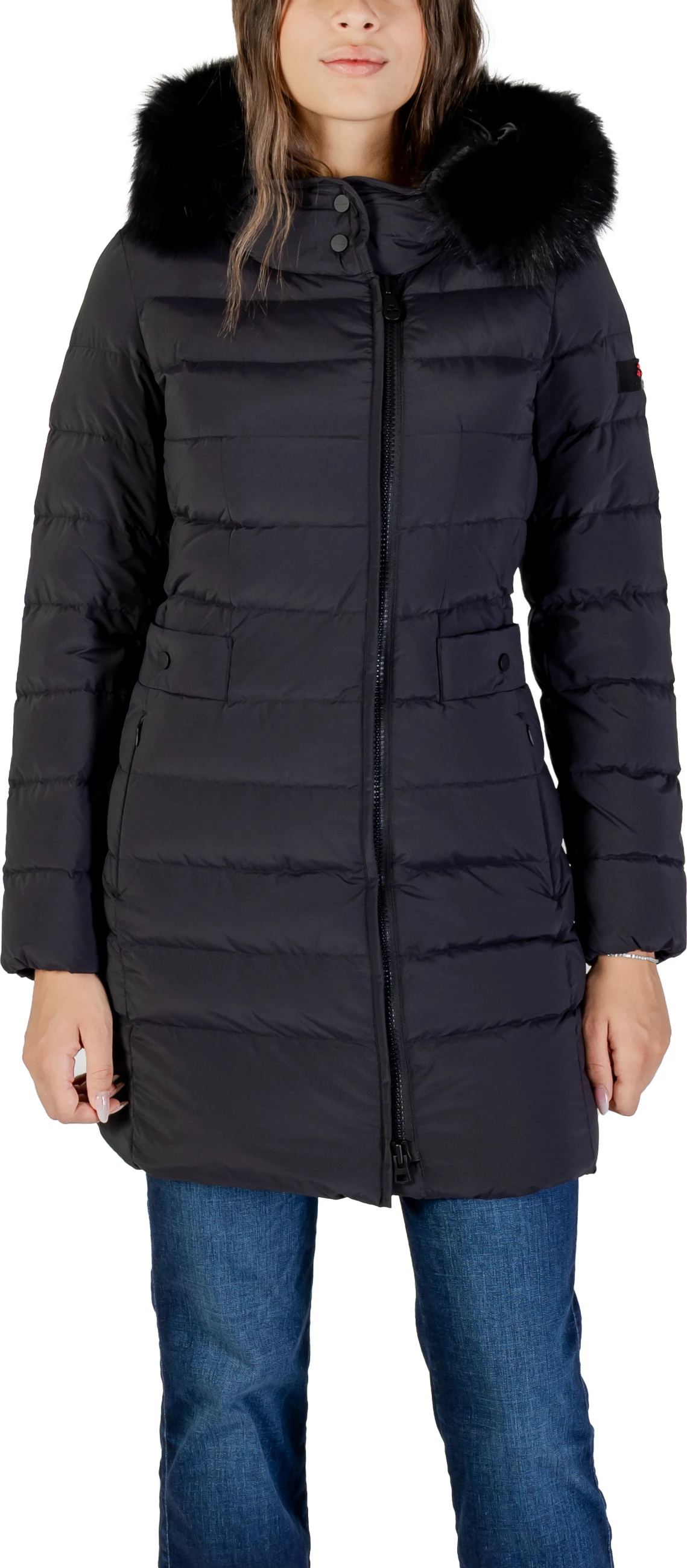 Pallto parka për femra Peuterey SERIOLA ML 06 FUR PED545801190986, e zezë