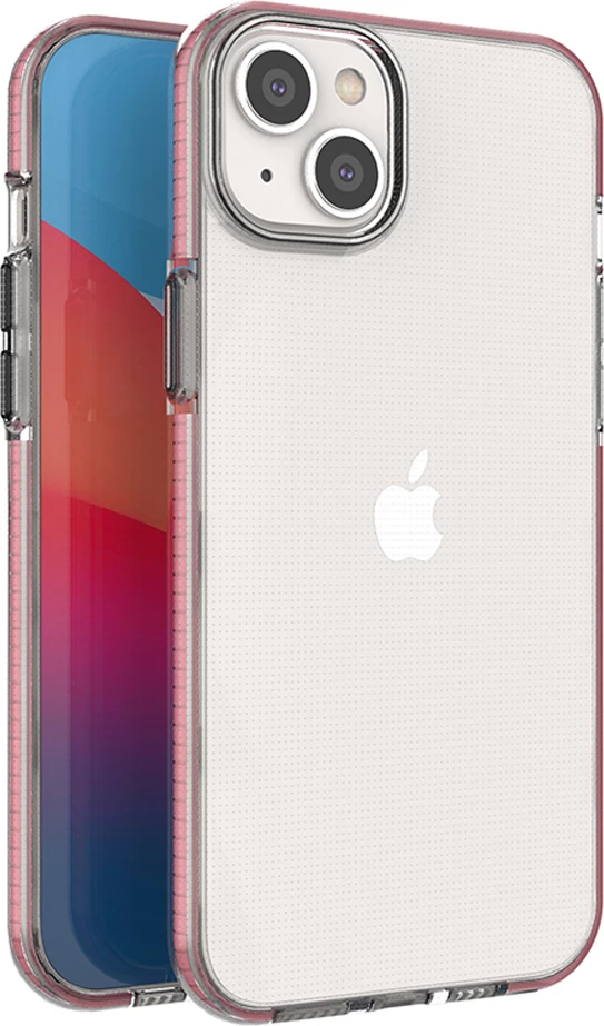 Mbështjellës Hurtel Spring Case për iPhone 14 Plus, TPU, Rozë e çelët
