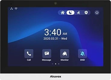 Panel interkomi Akuvox Indoor-Station C319S, ekran me prekje 10", Android, PoE, zi/bardhë