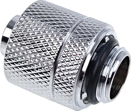 Fiting i drejtë Alphacool Eiszapfen, G1/4 AG në 13/10mm, krom argjend