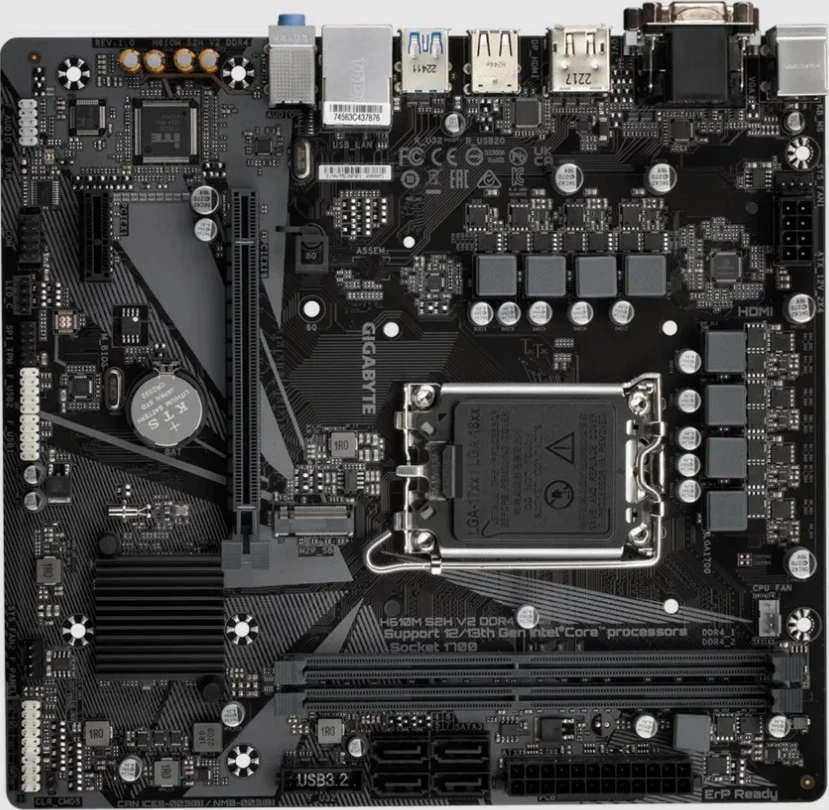 Pllakë amë Gigabyte H610M S2H V2 DDR4, LGA 1700, 64 GB