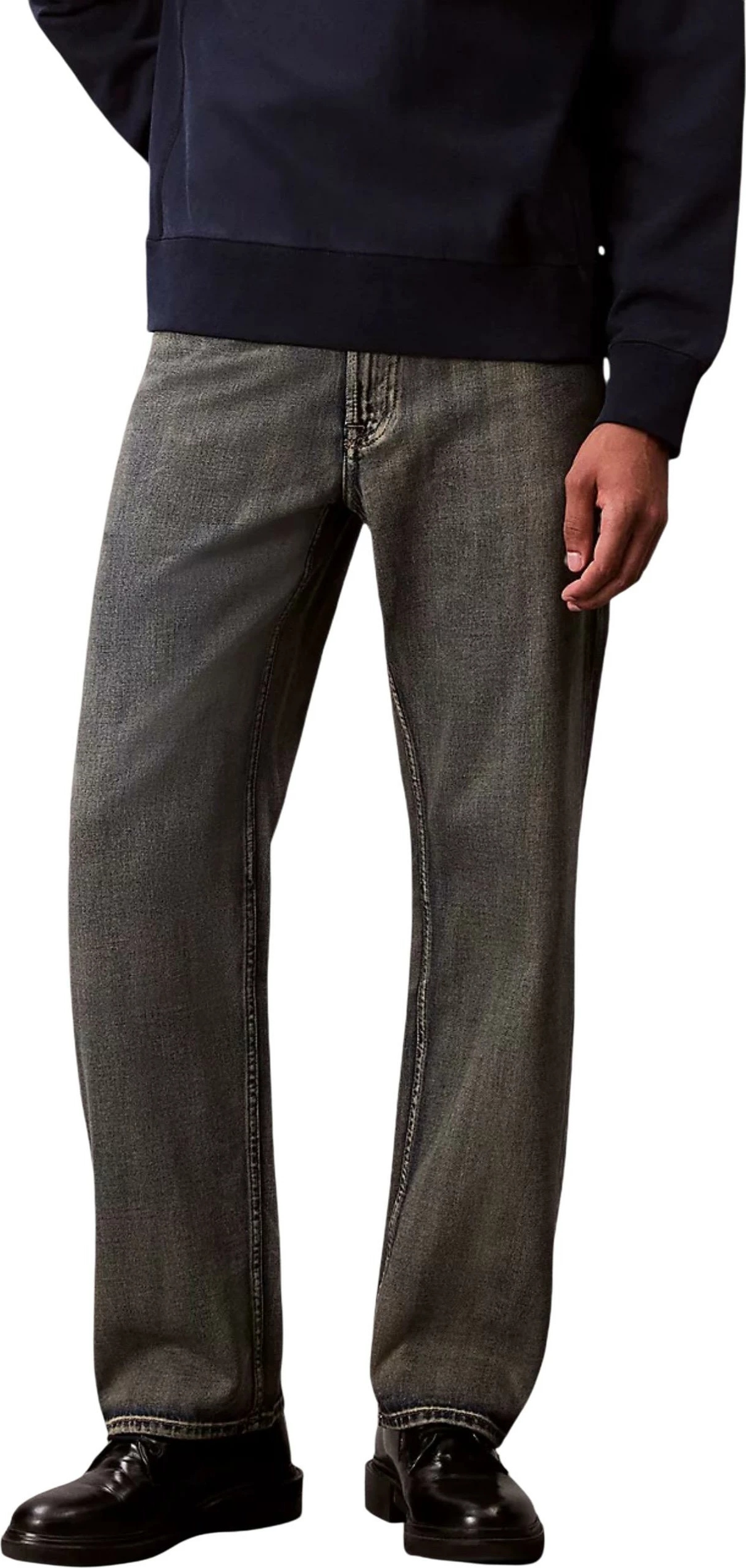 Xhinse për meshkuj Calvin Klein Jeans 90s Straight LV04RC739G, bezhë
