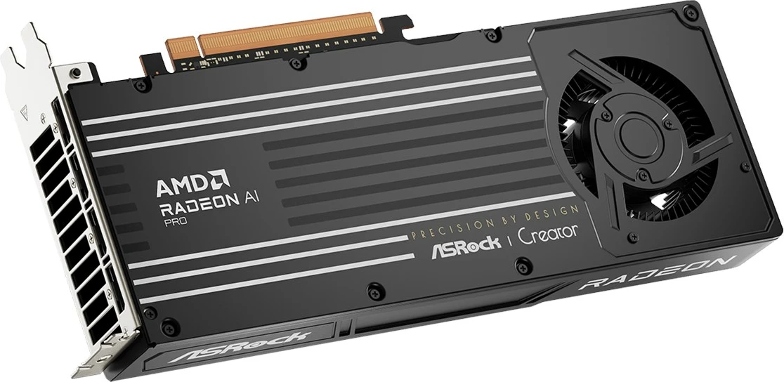 Kartë grafike Asrock Creator R9700 CT 32G, AMD Radeon, 32 GB GDDR6, Gri