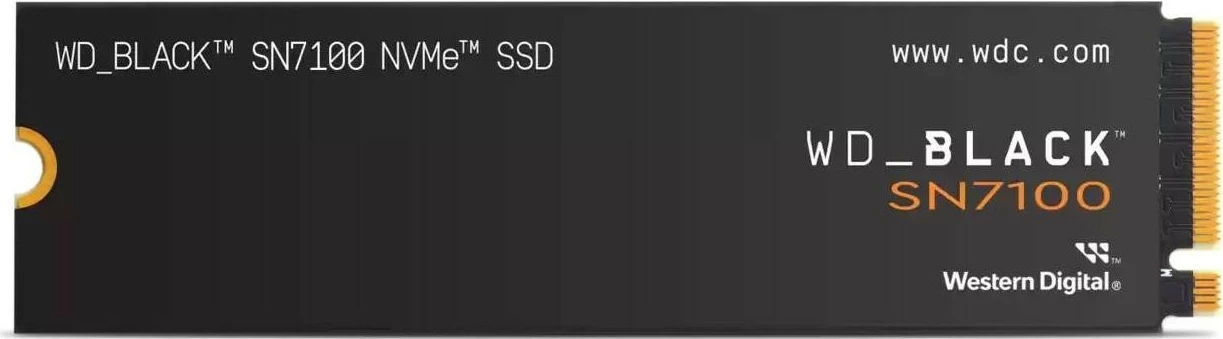 Disk SSD WD Black SN7100 2TB, M.2 PCIe NVMe, e zezë
