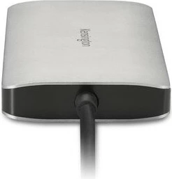 Hub USB-C Kensington UH1400p, 85W, i zi, argjendtë