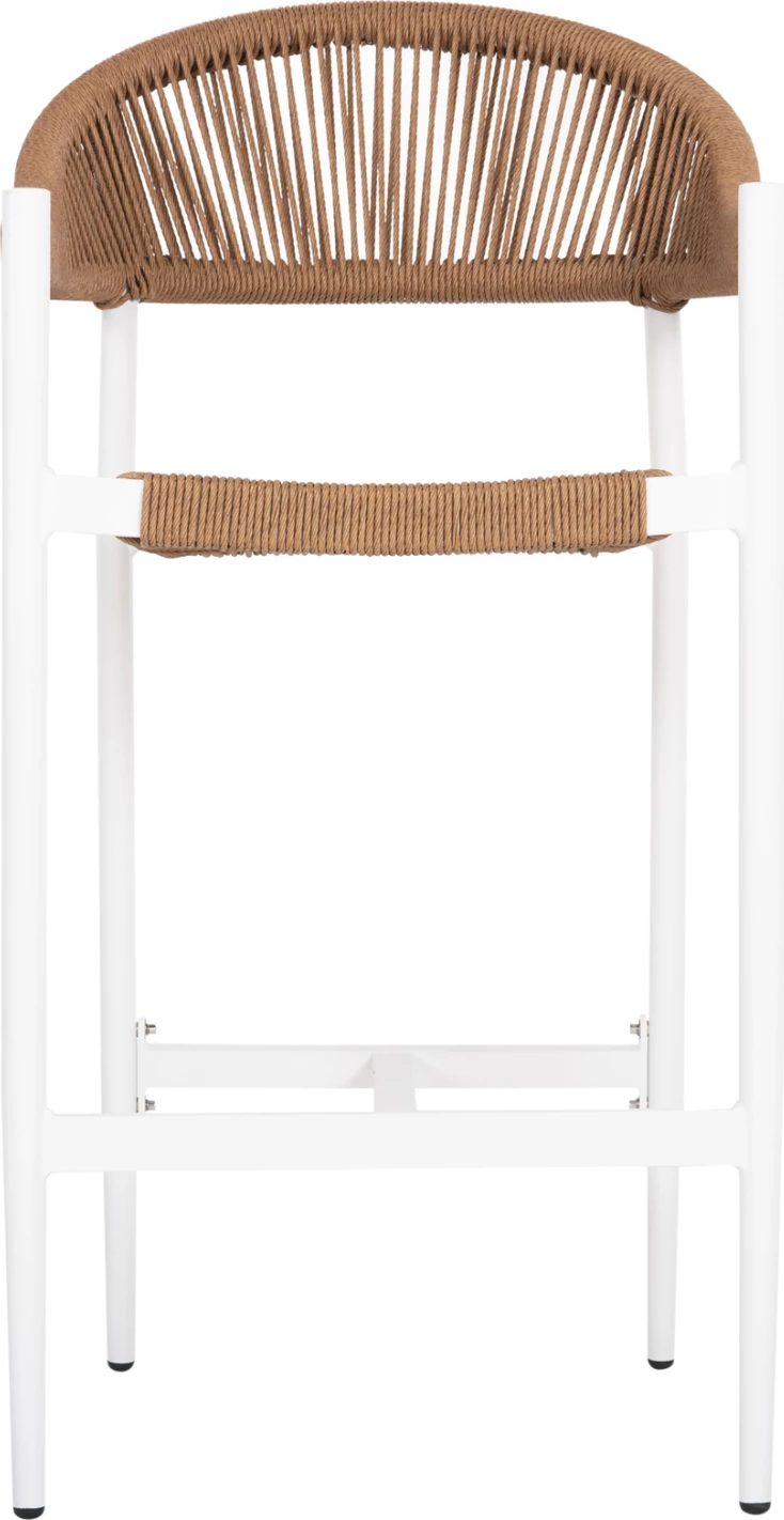 Karrige për bar alumini GREGG FH5788.11, e bardhë-rërë bezhë sintetike, 55x57x106H cm