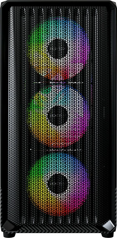 Kasë Montech X5M TG, Micro Tower, RGB, e zezë