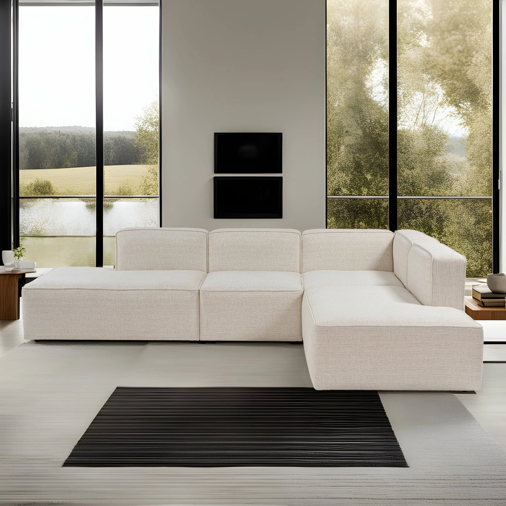 Këndore Atelier del Sofa, More B (M4-M2-M1-M3), e bardhë