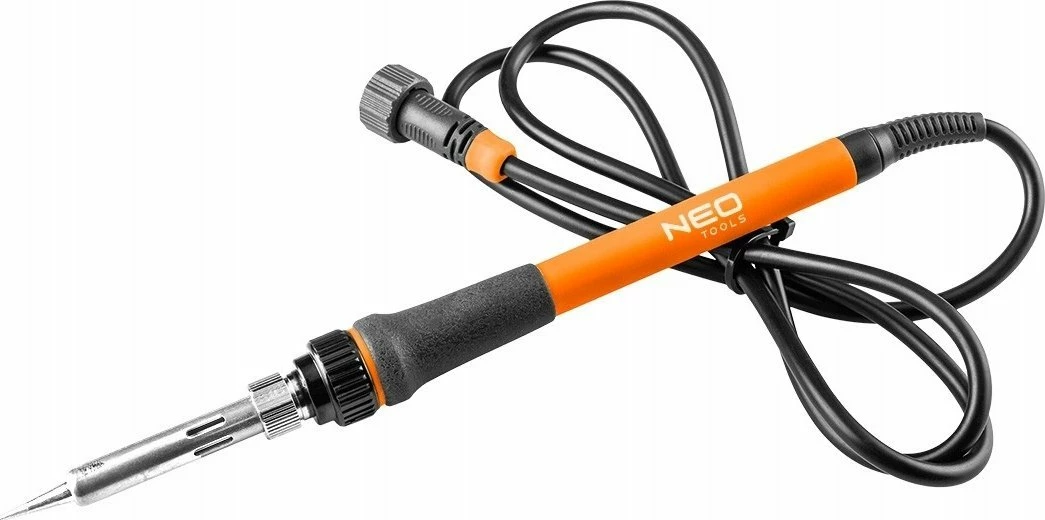 Stacion saldimi Neo Tools SL1 (19-200) 60W 180-480°C, portokalli/zi, set me mbajtëse