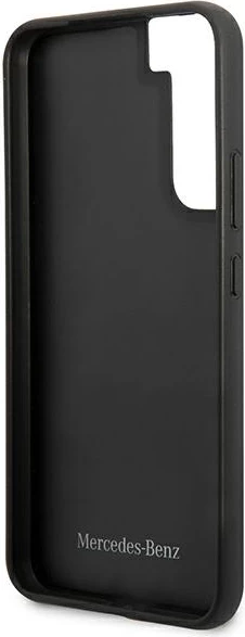 Mbështjellës Mercedes MEHCS22MARMBK për Samsung Galaxy S22+, lëkurë, i zi