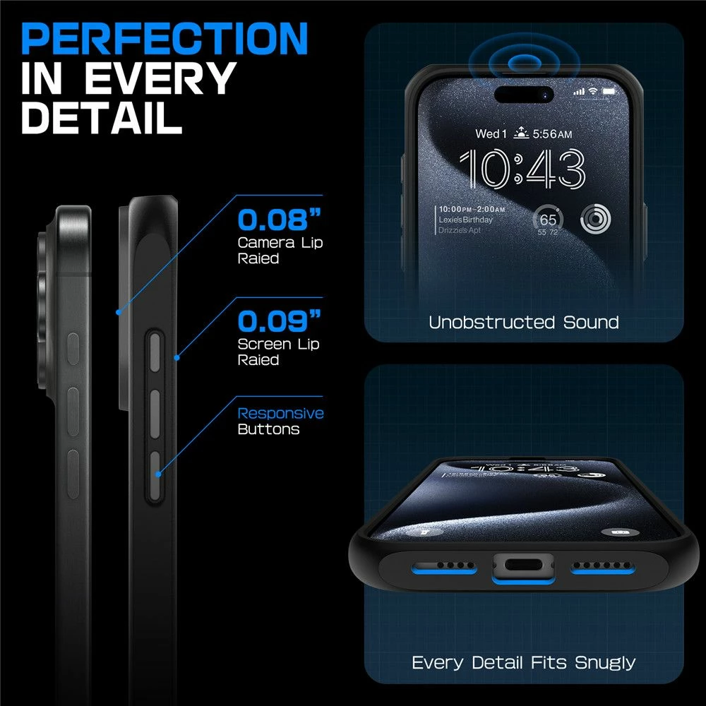 Mbështjellës Supcase UB Mag për iPhone 16 Pro Max, MagSafe, Zi