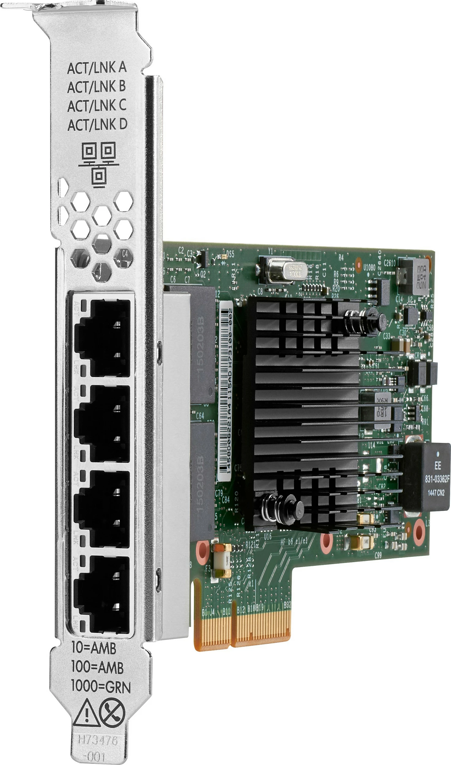 Kartë rrjeti HPE Broadcom BCM5719, PCI Express, 4x RJ-45, Gigabit Ethernet