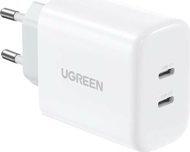 Karikues UGREEN CD243, 2x USB-C, 40W, i bardhë