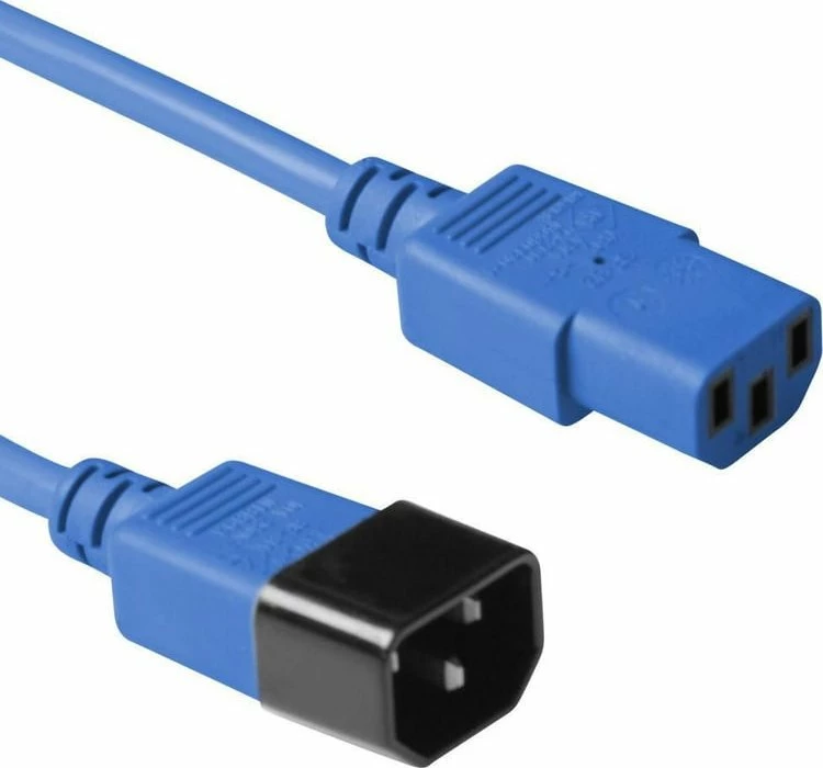 Kabl energjie MicroConnect PE1413B09 IEC C13 në C14 0.9 m, blu