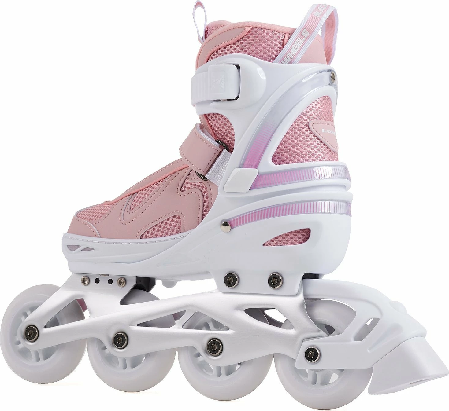 Patina inline Blackwheels Flex Pro 34-37, rregullueshme, ABEC 7, rrota 80 mm, me frena, rozë