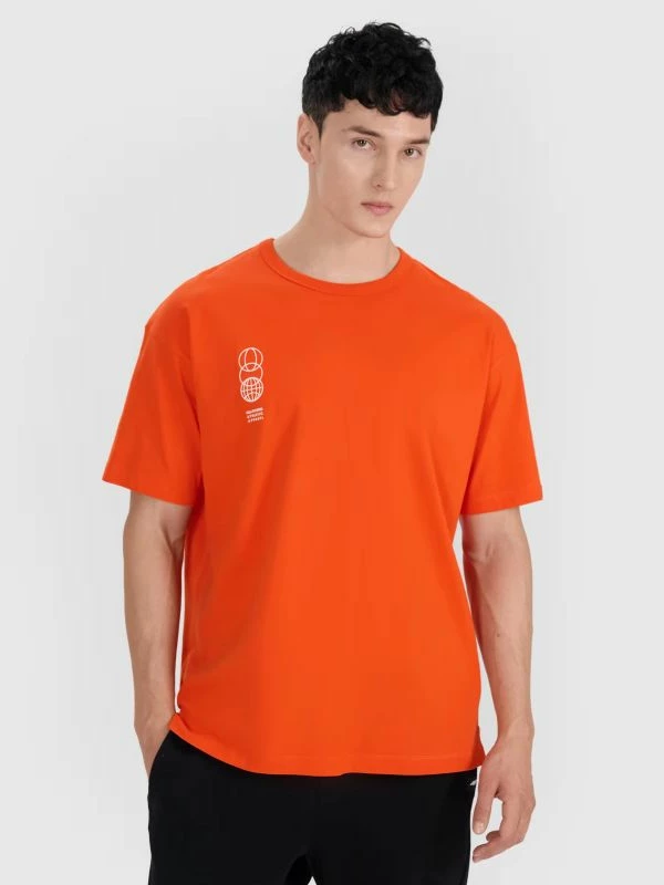 Maicë oversize për meshkuj 4F, me print [Madhësia: S]