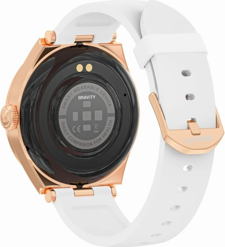 Smartwatch Gravity për femra, rozë e bardhë