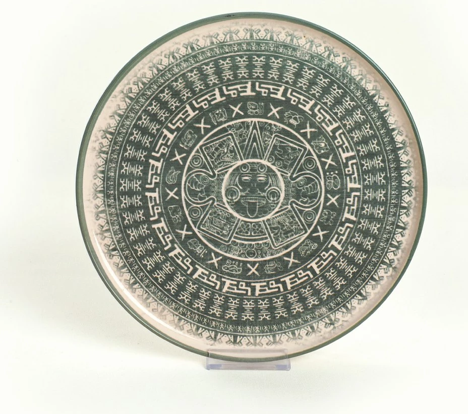 Set enësh për drekë, qeramikë, 24 copë, Hermia Concept, TY039124F030AD80M00MAET000, ngjyrë e gjelbër/krem
