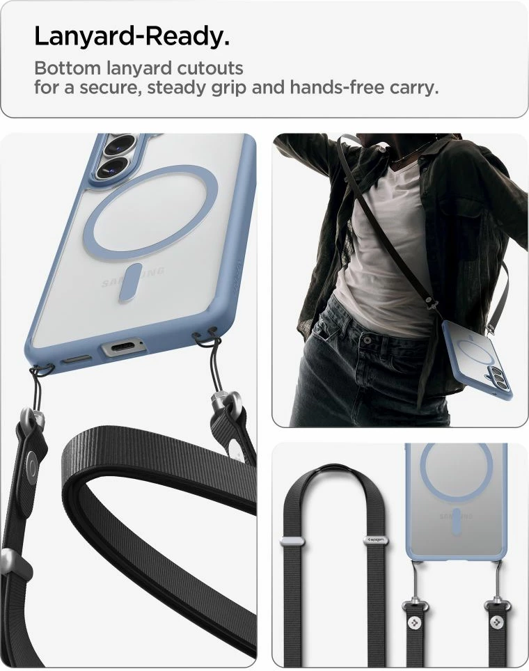 Mbështjellës Spigen Ultra Hybrid MagSafe për Samsung Galaxy S26+, Clear Blue, 1 copë
