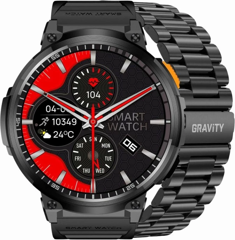 Smartwatch Gravity për të gjithë, e zezë