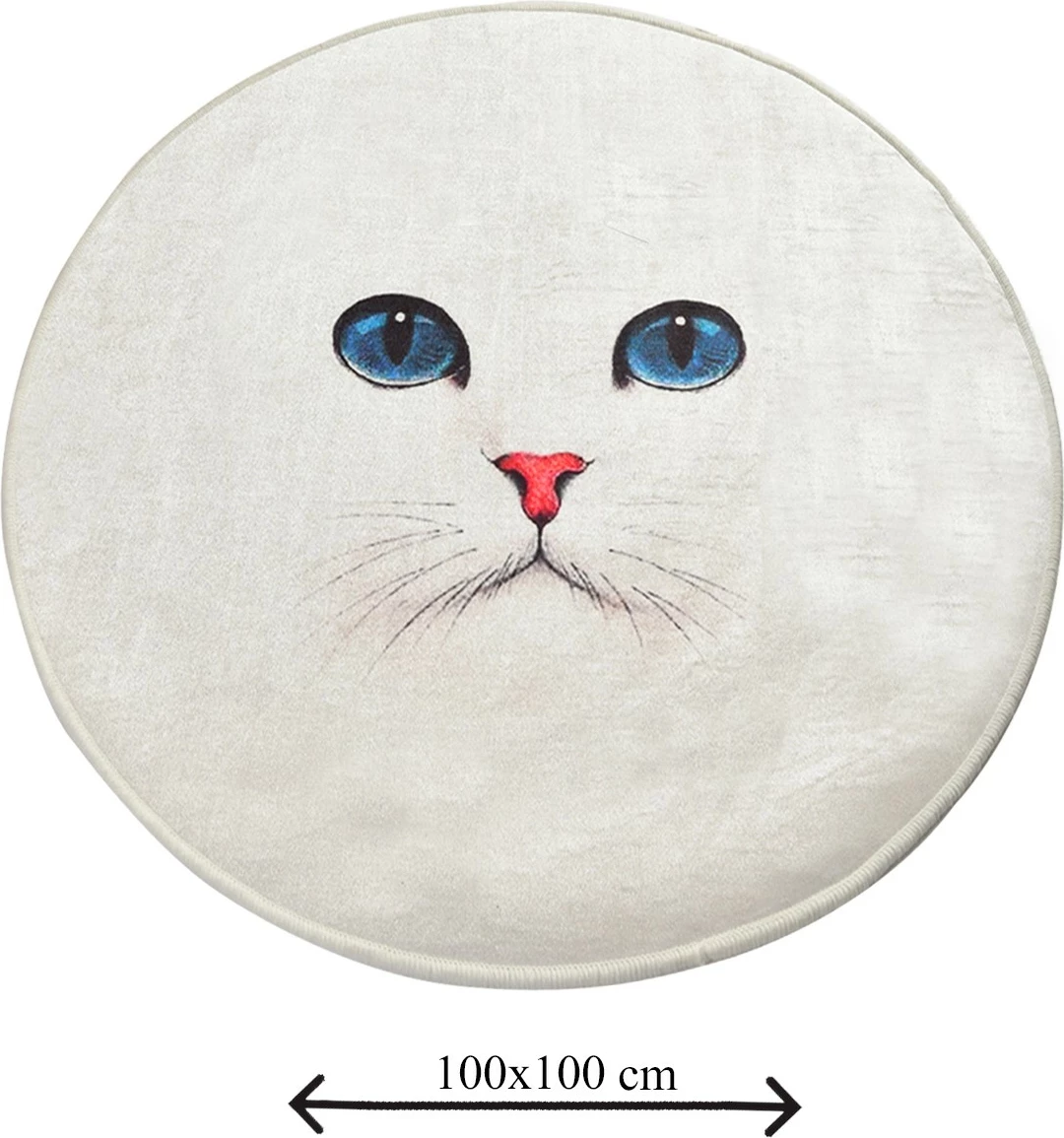 Tapet banje Mijölnir, sy blu, 100% poliester, 100cm