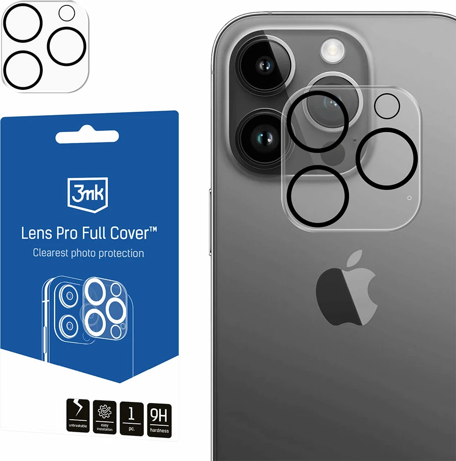 Mbështjellës xhami për kamerë 3mk Lens Pro Full Cover për iPhone 14 Pro/14 Pro Max