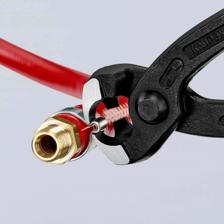 Knipex 10 99 I220 kapëse plastike 220mm e kuqe