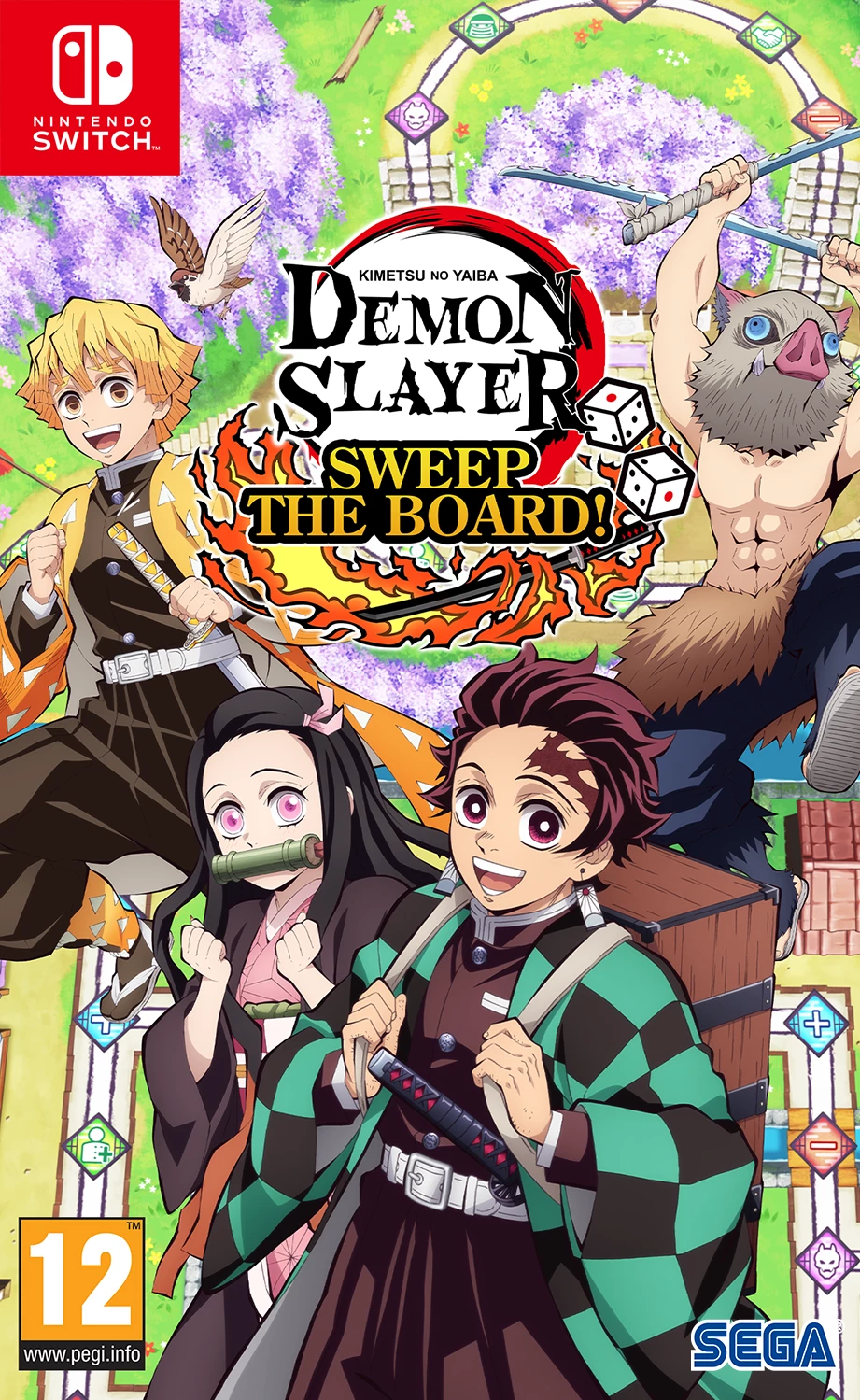 Lojë për Nintendo Switch SEGA Demon Slayer: Kimetsu No Yaiba - Sweep The Board!, PEGI 12