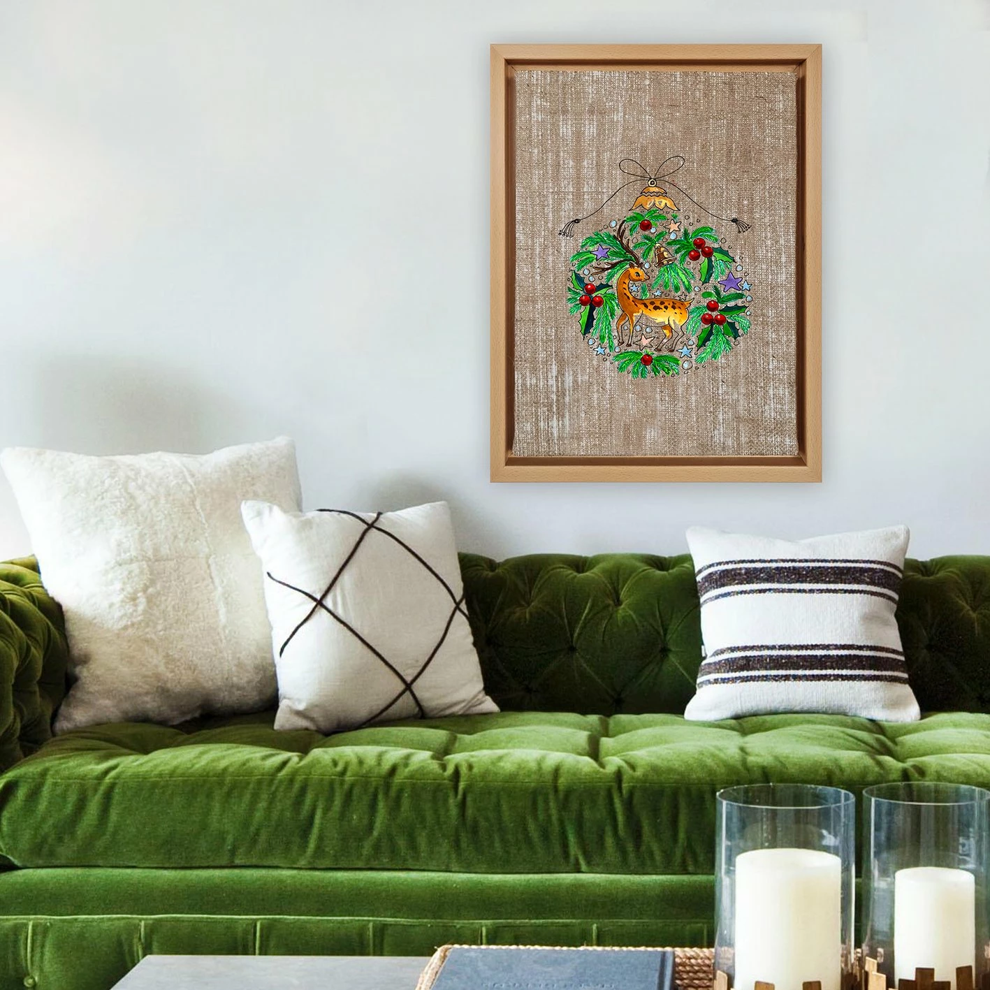 Pikturë dekorative në kanavacë me kornizë, shumëngjyrëshe, Wallity, NLJ800912_6696, 67x97cm