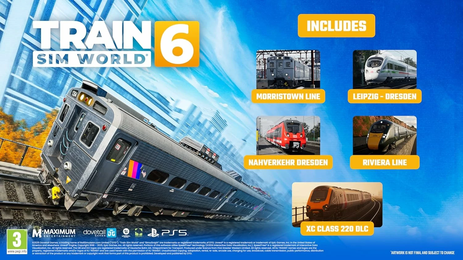 Lojë për PlayStation 5 Maximum Games Train Sim World 6, PEGI 3, me XC Class 220 DLC