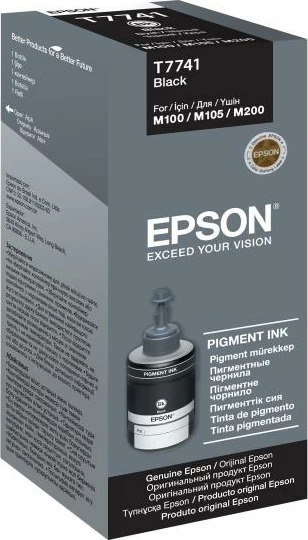 Kartush boje Epson T7741 130 ml pigment për M100/M105/M200, e zezë