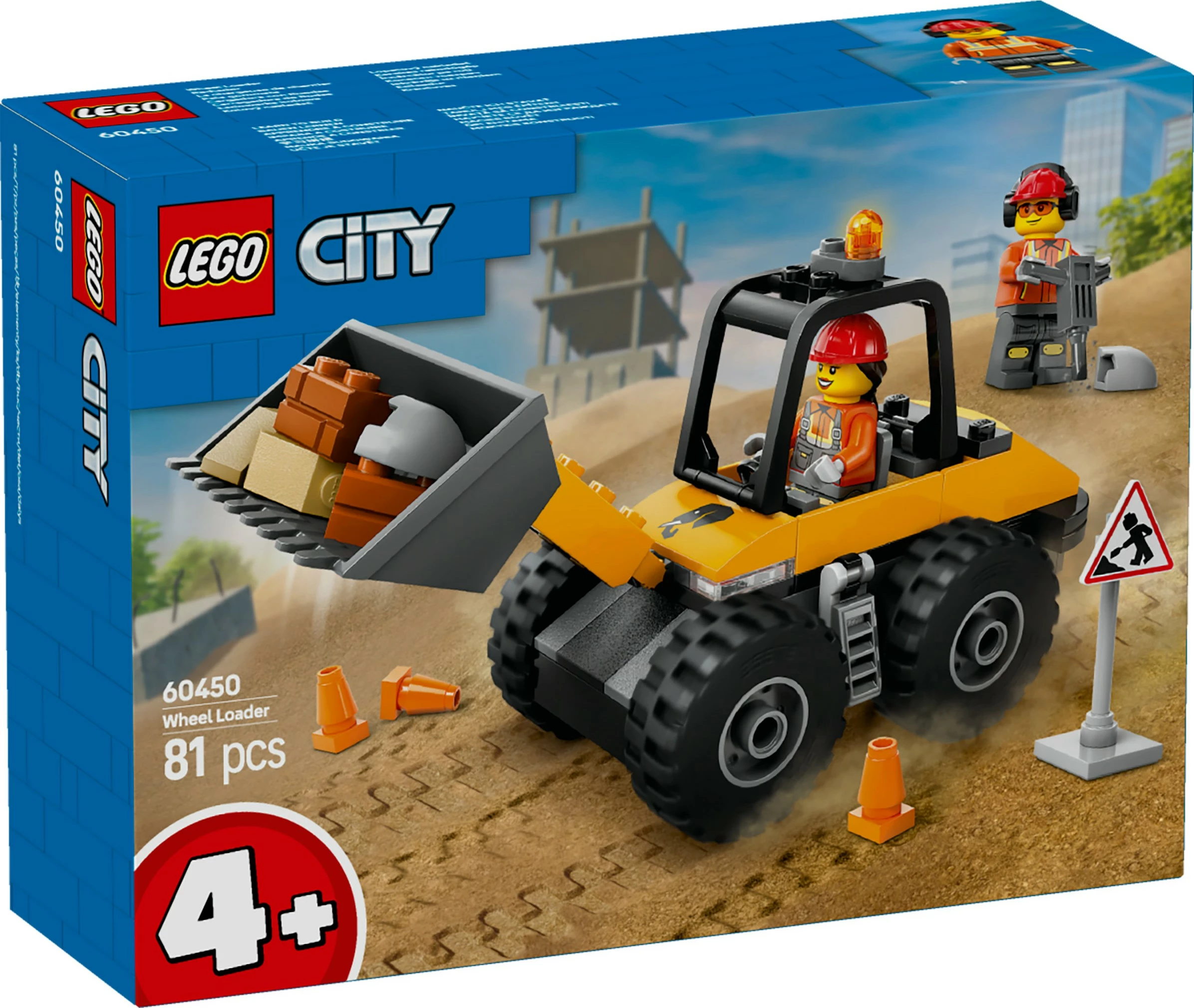 Set ndërtimi LEGO City 60450 Radlader, 81 pjesë, multikolor
